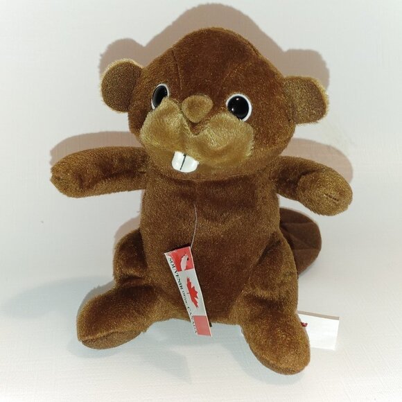 CUTE Mini Stuffed Beaver Plush Toy NEW - Picture 1 of 5